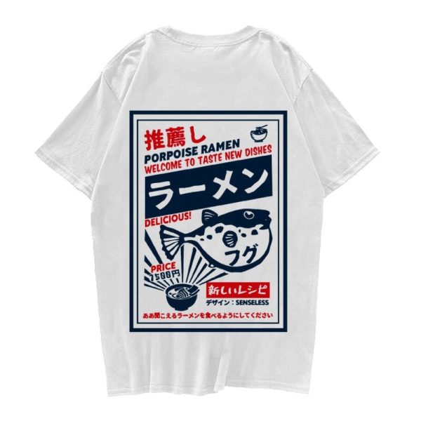 Japanese Puffer Fish Ramen Noodles Unisex Tee