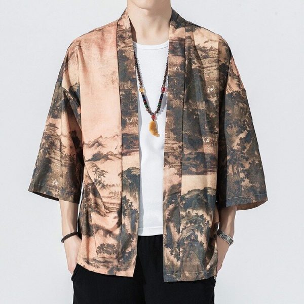 Japanese Royal Cranes Kimono
