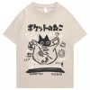 Japanese-theme Black Cat in a Bag Unisex Tee