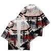 Japanese-theme Dawn Shrine Unisex Kimono