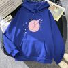 Japanese-themed Cherry Blossom Pink Sun Unisex Hoodie