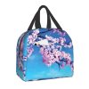 Japanese-themed Cherry Blossom Sakura Insulated Lunch Bags