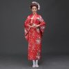 Japanese-themed Elegant Sakura Floral Long Women's Kimonos