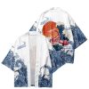 Japanese-themed Koi Fish Sun Wave Unisex Kimono