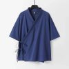 Japanese-themed Minimal Plain Men’s Kimono Jacket