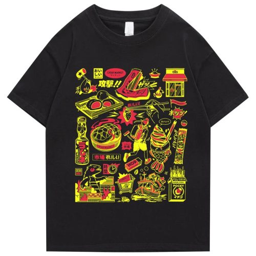 Japanese-themed Oishi Market Illustration Unisex Tee