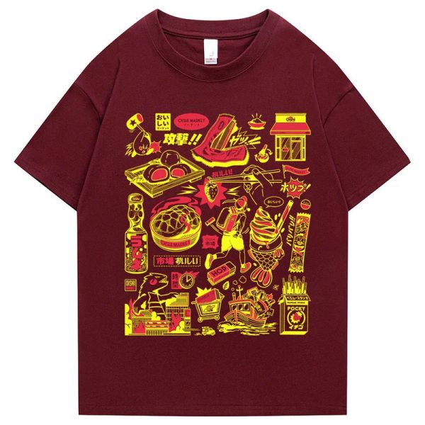 Japanese-themed Oishi Market Illustration Unisex Tee