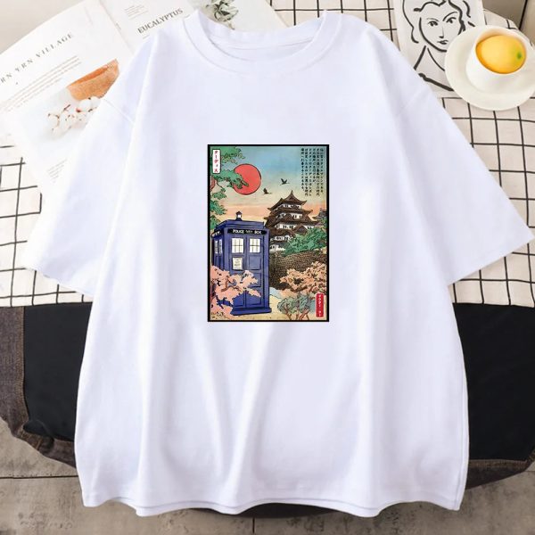 Japanese-themed Osaka Police Box Unisex Tee