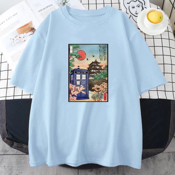 Japanese-themed Osaka Police Box Unisex Tee