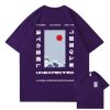 Japanese-themed Wave Red Sun Kanji Unisex Tee