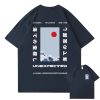 Japanese-themed Wave Red Sun Kanji Unisex Tee