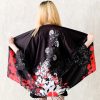 Japanese-themed Women Kimono Day and Night Koi