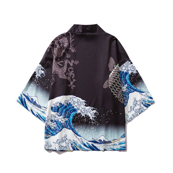 Japanese-themed Women Kimono Great Waves