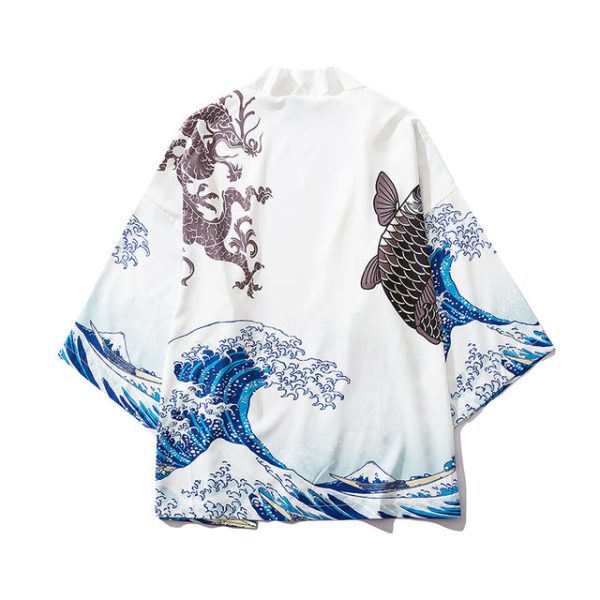 Japanese-themed Women Kimono Great Waves