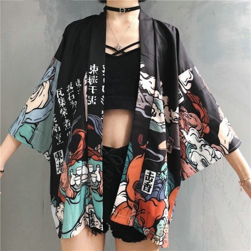 Japanese-themed Women Kimono Mystic World