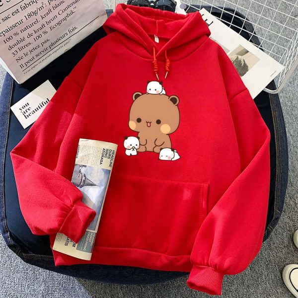 Kawaii Brown Bear Baby Pandas Unisex Hoodie