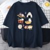 Kawaii Cat Sushi Harajuku Cotton Unisex Tee