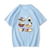 Kawaii Cat Sushi Harajuku Cotton Unisex Tee