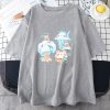 Kawaii Cloudy Snacking Brown Bear Unisex Tee