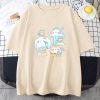 Kawaii Cloudy Snacking Brown Bear Unisex Tee
