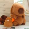 Kawaii Fluffy Capybara Plushies with Strap