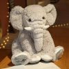 Kawaii Fluffy Elephant Plush Family