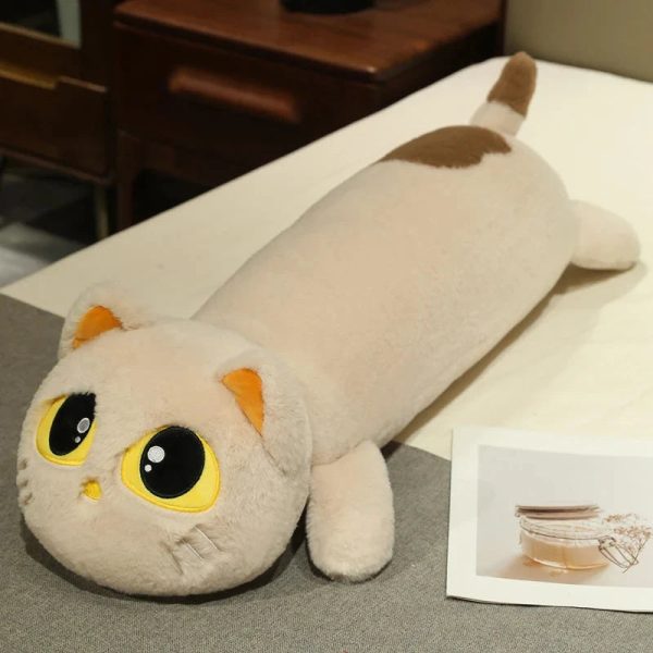 Kawaii Long Snuggly Cat Plush Family
