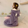 Kawaii Pastel Dragon Plush Hoodie Blanket