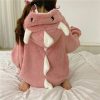 Kawaii Pastel Dragon Plush Hoodie Blanket