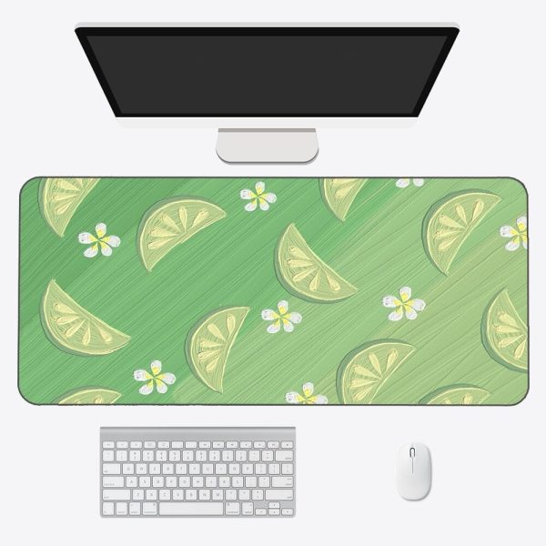 Kawaii Pastel Flowers Long Mouse Pad Collection