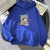 Kawaii Raccoon Drinking Strawberry Milk Unisex Hoodie