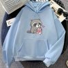 Kawaii Raccoon Drinking Strawberry Milk Unisex Hoodie