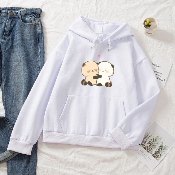 Kawaii Red Panda Couple Part-Cotton Hoodie