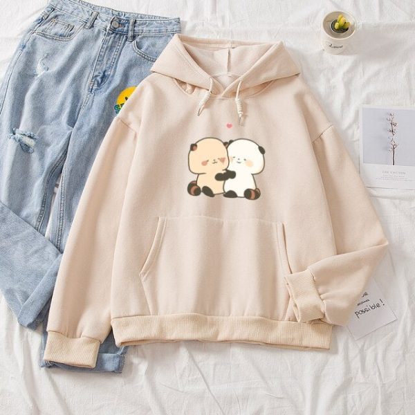 Kawaii Red Panda Couple Part-Cotton Hoodie