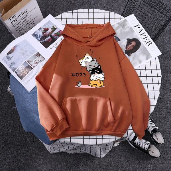 Kawaii Stacked Cats Unisex Hoodie
