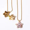 Kawaii Star & Heart Gem Pendant Necklaces