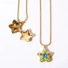 Kawaii Star & Heart Gem Pendant Necklaces