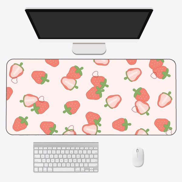 Kawaii Strawberry Long Mouse Pad Collection