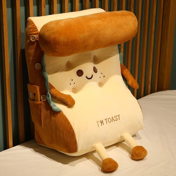 Kawaii Toasted Bread Back Support Plushie