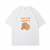 Kawaii Two Capybara 'Just Be Cappy!' Unisex Cotton Tee Top
