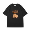 Kawaii Two Capybara 'Just Be Cappy!' Unisex Cotton Tee Top