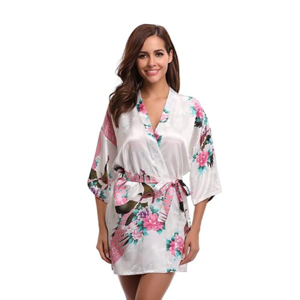 Kimono Short Robe Magnificent Peacock 2nd Collection