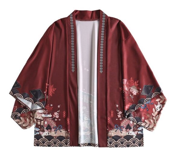 Legendary Japanese Royal Samurai Print Kimono