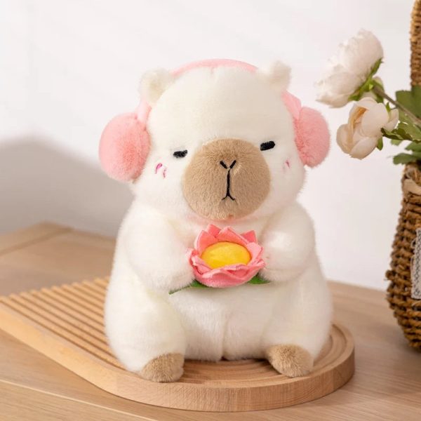 Fluffy Capybara & Monkey Plushie Pals