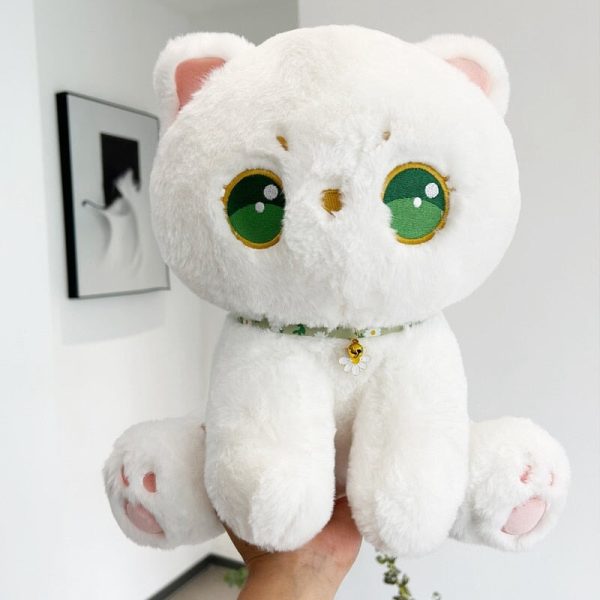 Luna the Fluffy White Cat Plush Luna the Fluffy White Cat Plush