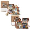 Merchant Store & Horse Stable Micro Building Sets Collection