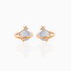 Mini Neptune Shooting Star Gold-Plated Stud Earring