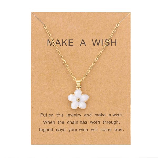 Mini Sakura Pendant “Make a Wish” Necklace