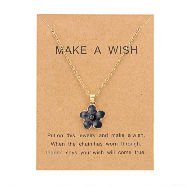 Mini Sakura Pendant “Make a Wish” Necklace