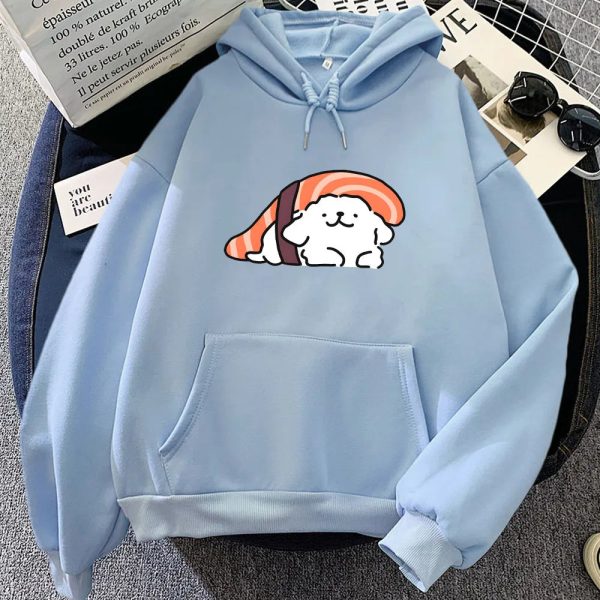 Nigiri Sushi Luckie the Dog Unisex Hoodie